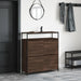 Pantofar cu 4 sertare rabatabile, stejar maro, 100x34x112 cm - WALTI WALTI