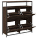 Pantofar cu 4 sertare rabatabile, stejar maro, 100x34x112 cm - WALTI WALTI
