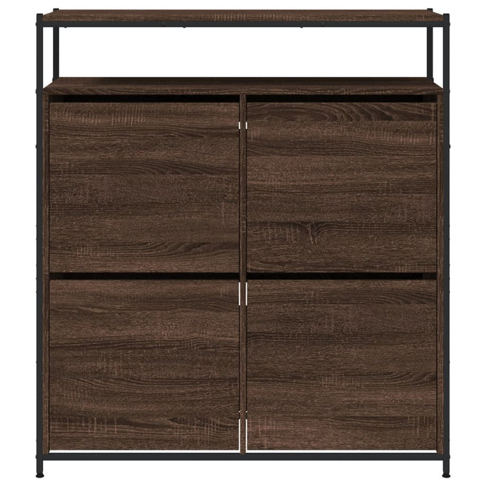 Pantofar cu 4 sertare rabatabile, stejar maro, 100x34x112 cm - WALTI WALTI