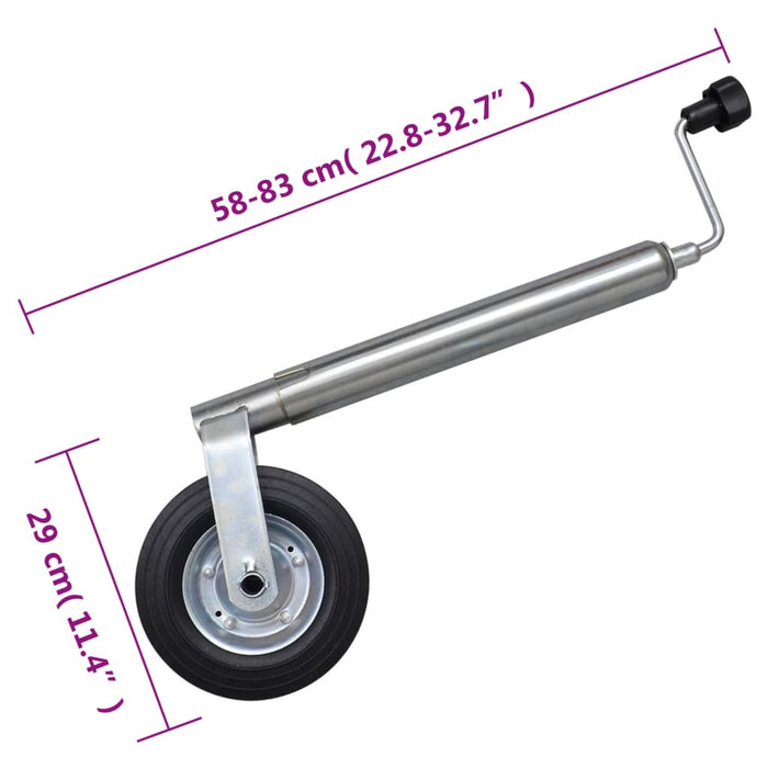Roată de manevră 48 mm cu 1 clemă despicată și pene de roată - WALTI WALTI