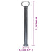 Roată manevră remorcă 60 mm 2 tub susținere/2 cleme despicate - WALTI WALTI