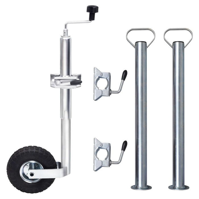 Roată manevră 48 mm 2 tub susținere/3 cleme despicate WALTI