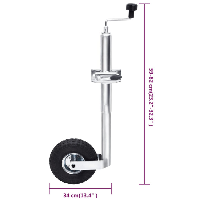 Roată manevră 48 mm 2 tub susținere/3 cleme despicate WALTI