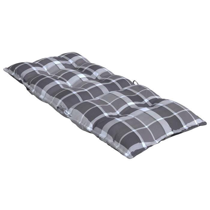 Perne scaun cu spătar înalt, 4 buc., gri, carouri textil oxford WALTI