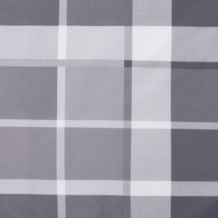Perne scaun cu spătar înalt, 4 buc., gri, carouri textil oxford WALTI