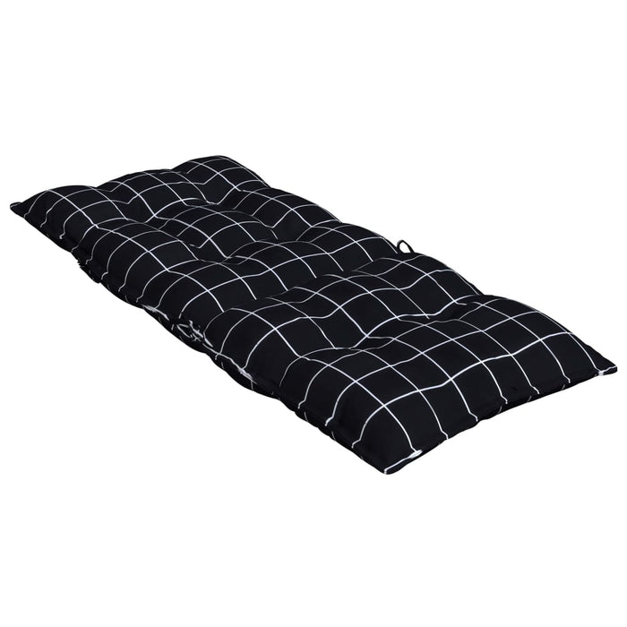 Perne scaun cu spătar înalt, 6 buc. negru carouri textil oxford - WALTI WALTI