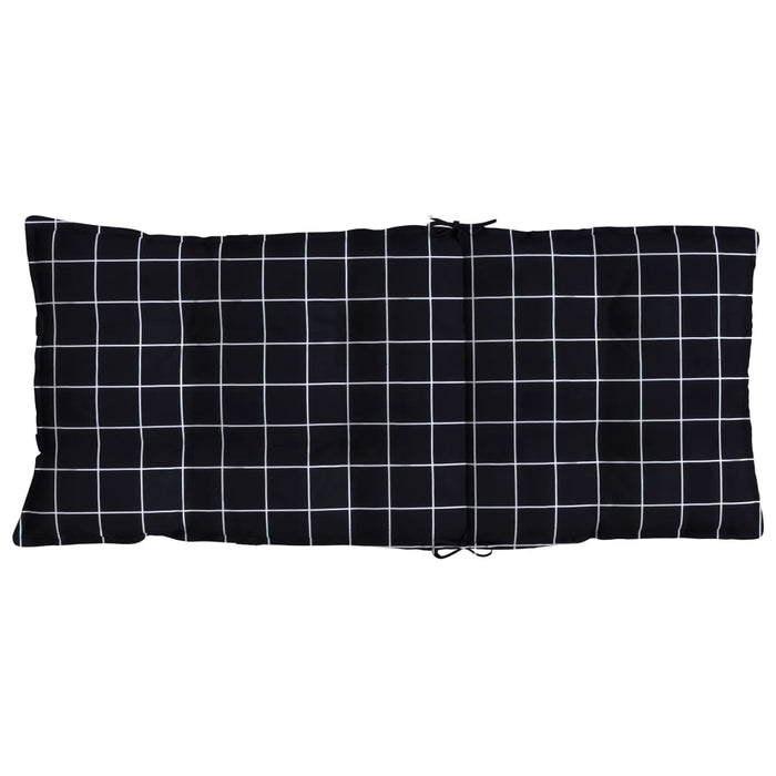 Perne scaun cu spătar înalt, 6 buc. negru carouri textil oxford - WALTI WALTI