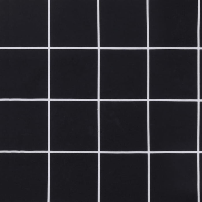Perne scaun cu spătar înalt, 6 buc. negru carouri textil oxford - WALTI WALTI