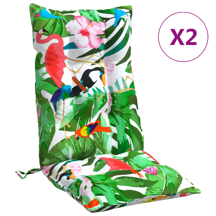 Perne de scaun spătar înalt, 2 buc., multicolor, textil oxford - WALTI WALTI