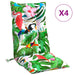 Perne de scaun spătar înalt, 4 buc., multicolor, textil oxford - WALTI WALTI