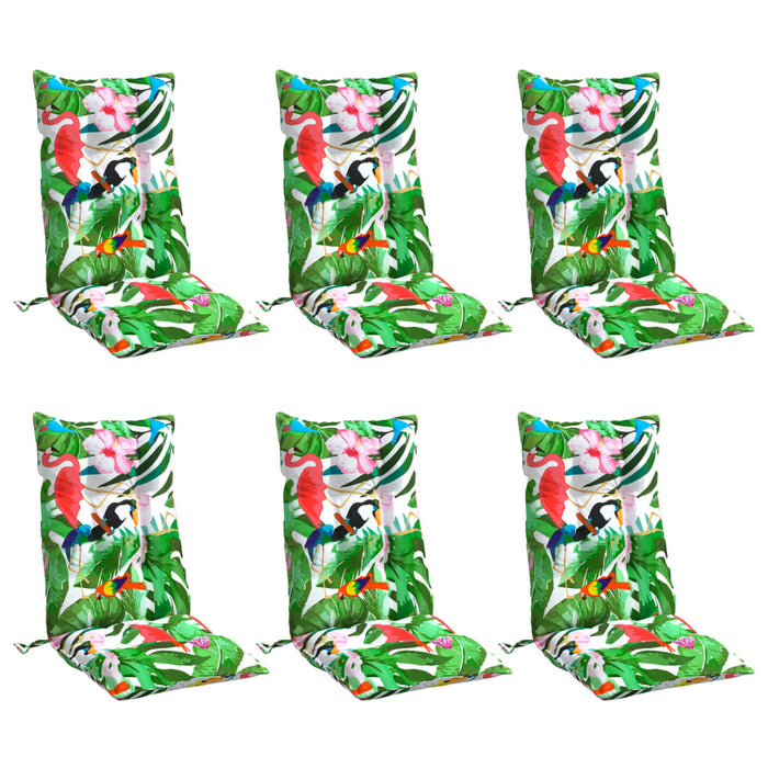 Perne de scaun spătar înalt, 6 buc., multicolor, textil oxford - WALTI WALTI