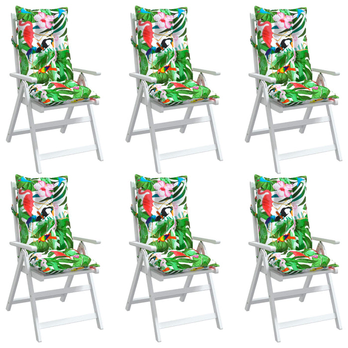 Perne de scaun spătar înalt, 6 buc., multicolor, textil oxford - WALTI WALTI