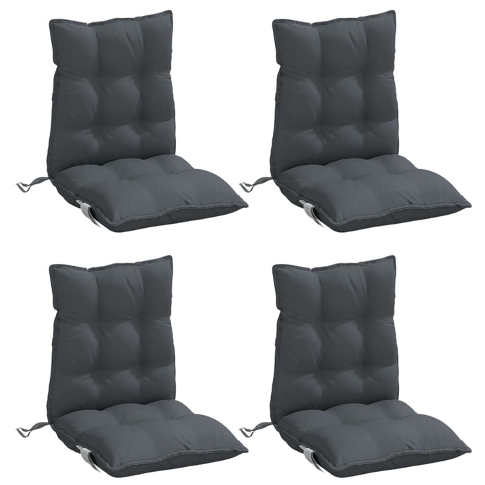 Perne scaun cu spătar mic, 4 buc., antracit, textil oxford - WALTI WALTI