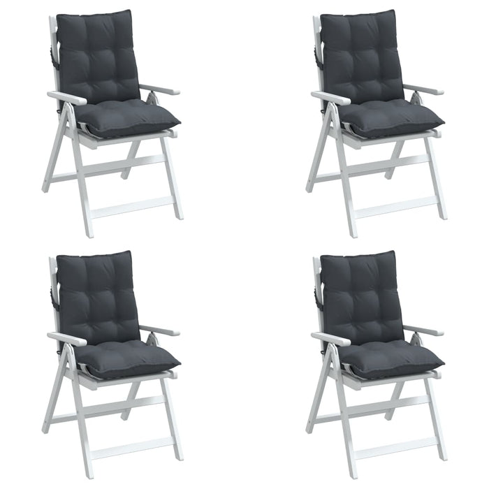 Perne scaun cu spătar mic, 4 buc., antracit, textil oxford - WALTI WALTI