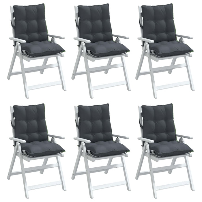 Perne scaun cu spătar mic, 6 buc., antracit, textil oxford - WALTI WALTI