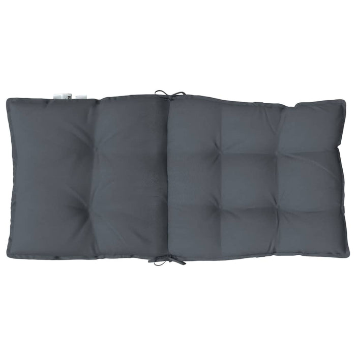 Perne scaun cu spătar mic, 6 buc., antracit, textil oxford - WALTI WALTI
