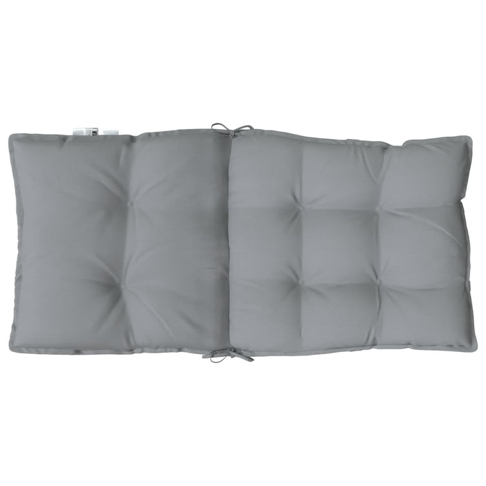 Perne scaun cu spătar mic, 2 buc., gri, textil oxford - WALTI WALTI
