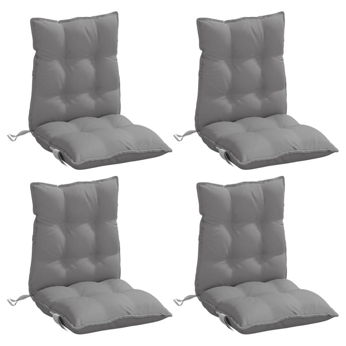 Perne scaun cu spătar mic, 4 buc., gri, textil oxford - WALTI WALTI