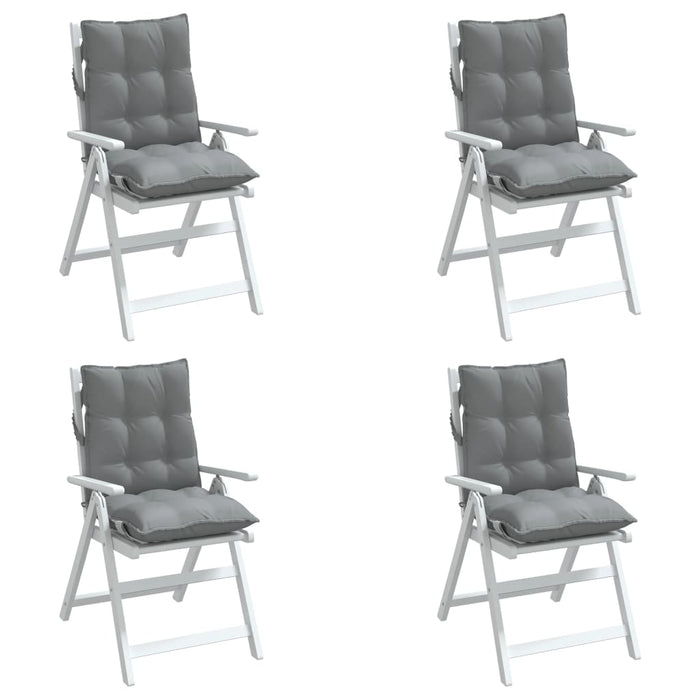 Perne scaun cu spătar mic, 4 buc., gri, textil oxford - WALTI WALTI