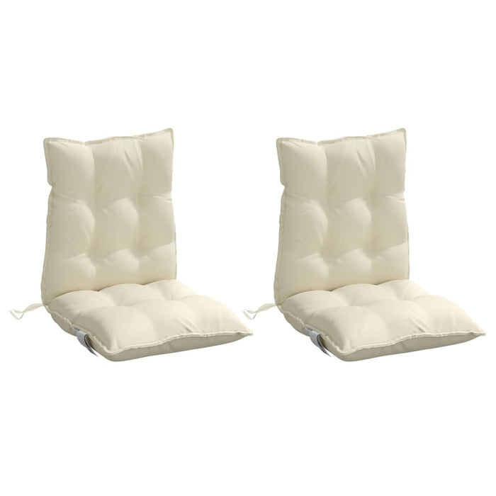 Perne scaun cu spătar mic, 2 buc., crem, textil oxford - WALTI WALTI