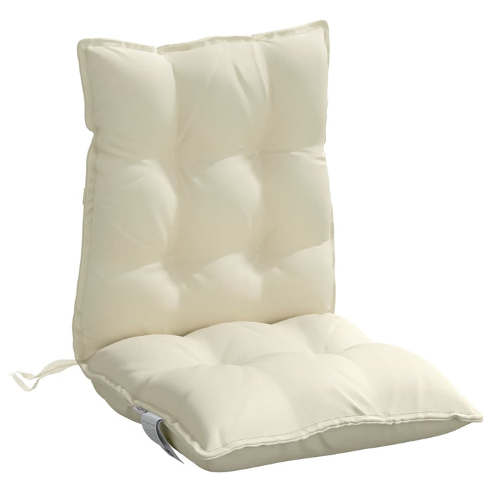 Perne scaun cu spătar mic, 4 buc., crem, textil oxford - WALTI WALTI