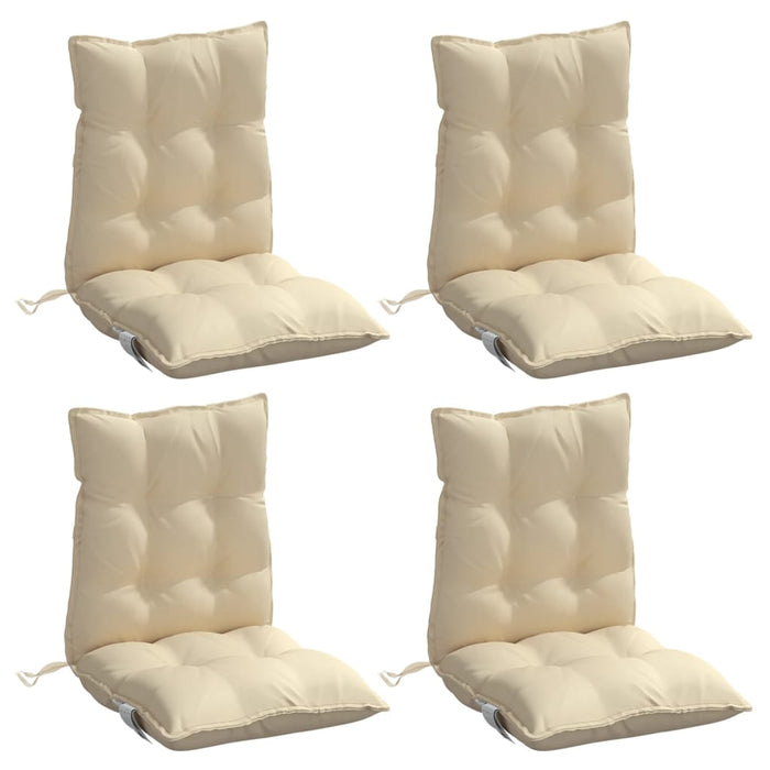 Perne scaun cu spătar mic, 4 buc., bej, textil oxford - WALTI WALTI