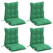 Perne scaun cu spătar mic, 4 buc., verde, textil oxford - WALTI WALTI