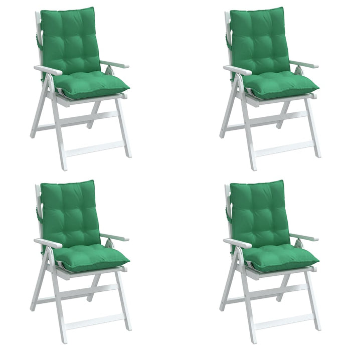Perne scaun cu spătar mic, 4 buc., verde, textil oxford - WALTI WALTI