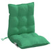 Perne scaun cu spătar mic, 4 buc., verde, textil oxford - WALTI WALTI