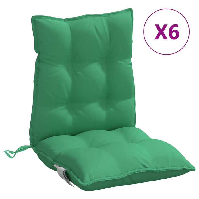 Perne scaun cu spătar mic, 6 buc., verde, textil oxford - WALTI WALTI