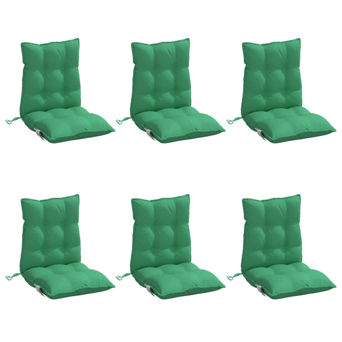 Perne scaun cu spătar mic, 6 buc., verde, textil oxford - WALTI WALTI