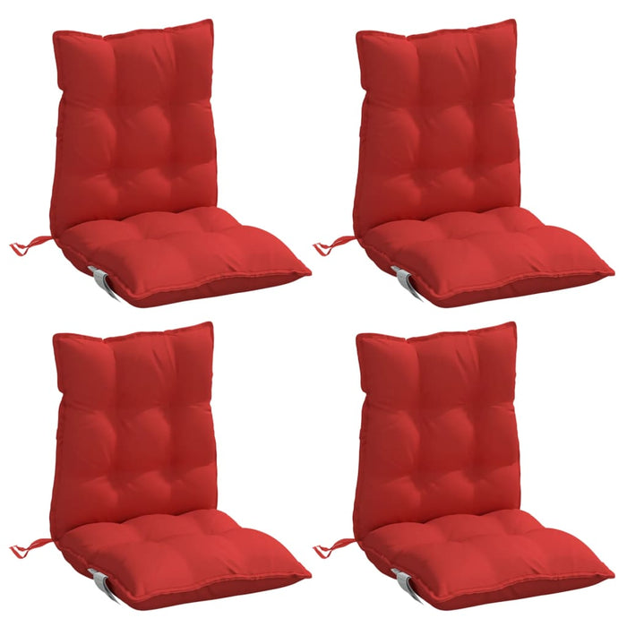 Perne scaun cu spătar mic, 4 buc., roșu, textil oxford WALTI