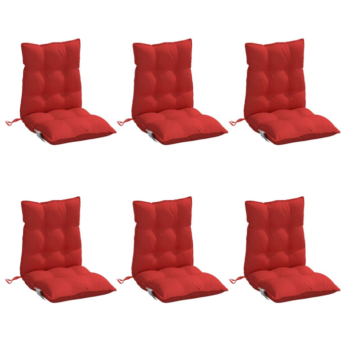Perne scaun cu spătar mic, 6 buc., roșu, textil oxford - WALTI WALTI