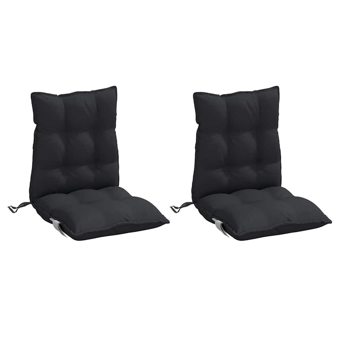 Perne scaun cu spătar mic, 2 buc., negru, textil oxford - WALTI WALTI