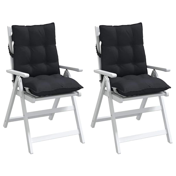 Perne scaun cu spătar mic, 2 buc., negru, textil oxford - WALTI WALTI