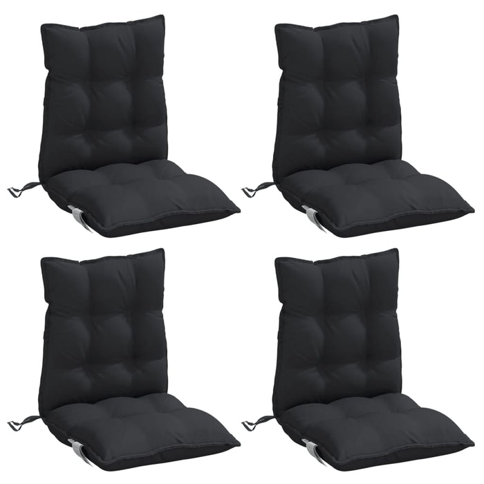 Perne de scaun spătar mic, 4 buc., negru, textil oxford - WALTI WALTI