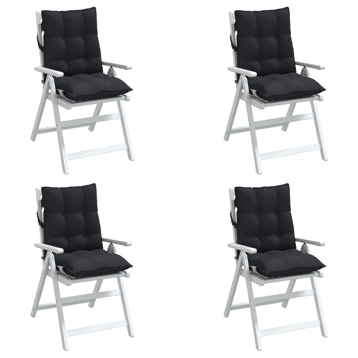 Perne de scaun spătar mic, 4 buc., negru, textil oxford - WALTI WALTI