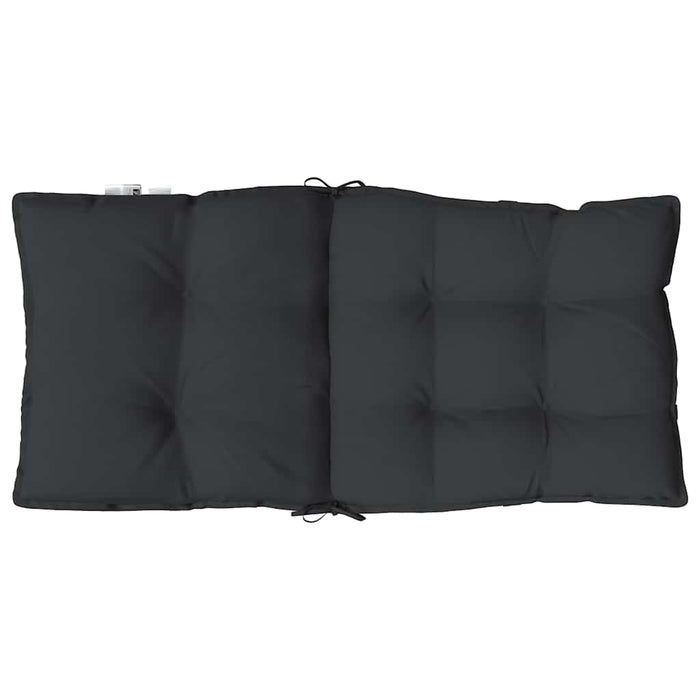 Perne scaun cu spătar mic, 6 buc., negru, textil oxford - WALTI WALTI