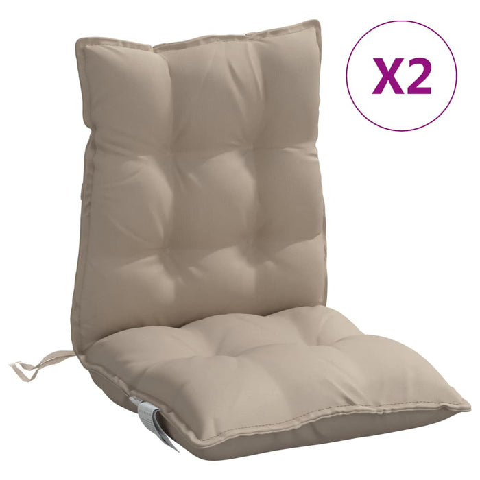 Perne scaun cu spătar mic, 2 buc., gri taupe, textil oxford WALTI