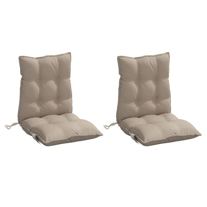 Perne scaun cu spătar mic, 2 buc., gri taupe, textil oxford WALTI