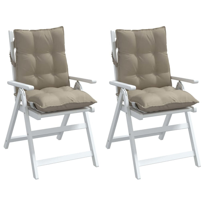 Perne scaun cu spătar mic, 2 buc., gri taupe, textil oxford WALTI