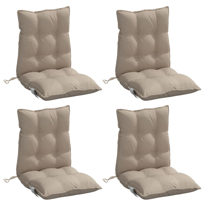 Perne scaun cu spătar mic, 4 buc., gri taupe, textil oxford - WALTI WALTI