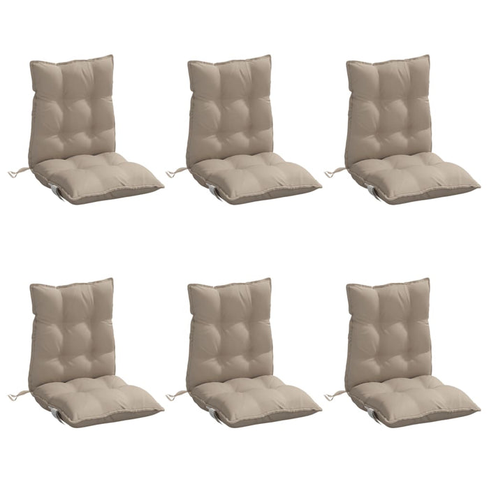 Perne scaun cu spătar mic, 6 buc., gri taupe, textil oxford WALTI
