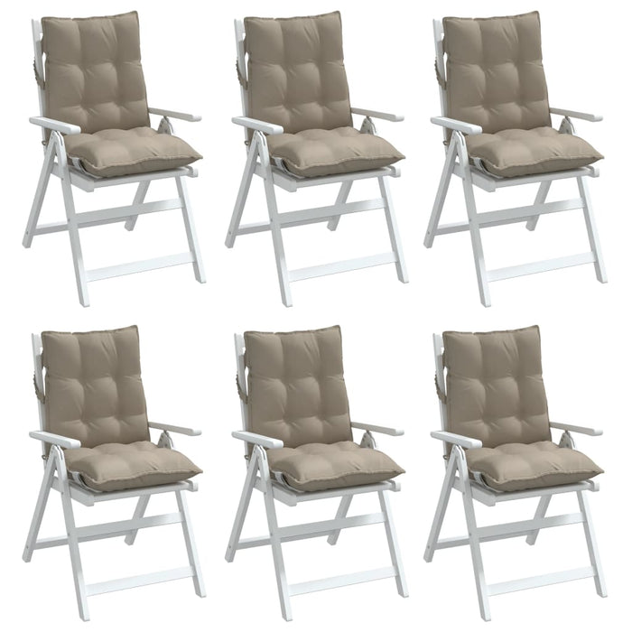 Perne scaun cu spătar mic, 6 buc., gri taupe, textil oxford WALTI