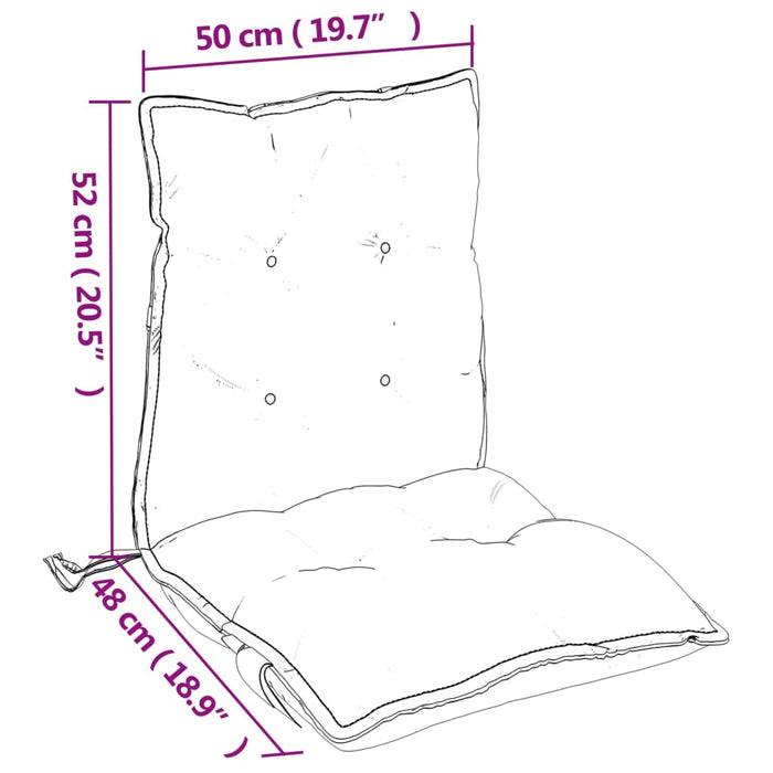 Perne scaun cu spătar mic, 6 buc., gri taupe, textil oxford WALTI