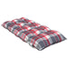 Perne scaun cu spătar mic, 4 buc., roșu carouri, textil oxford - WALTI WALTI