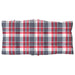 Perne scaun cu spătar mic, 4 buc., roșu carouri, textil oxford - WALTI WALTI