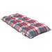 Perne scaun cu spătar mic, 6 buc., roșu carouri, textil oxford - WALTI WALTI