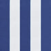 Perne de scaun spătar mic, 2 buc. dungi albastre&albe, textil - WALTI WALTI