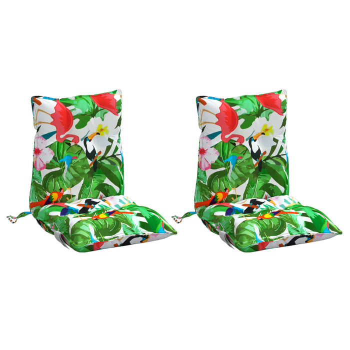 Perne scaune cu spătar jos, 2 buc., multicolor, textil oxford - WALTI WALTI